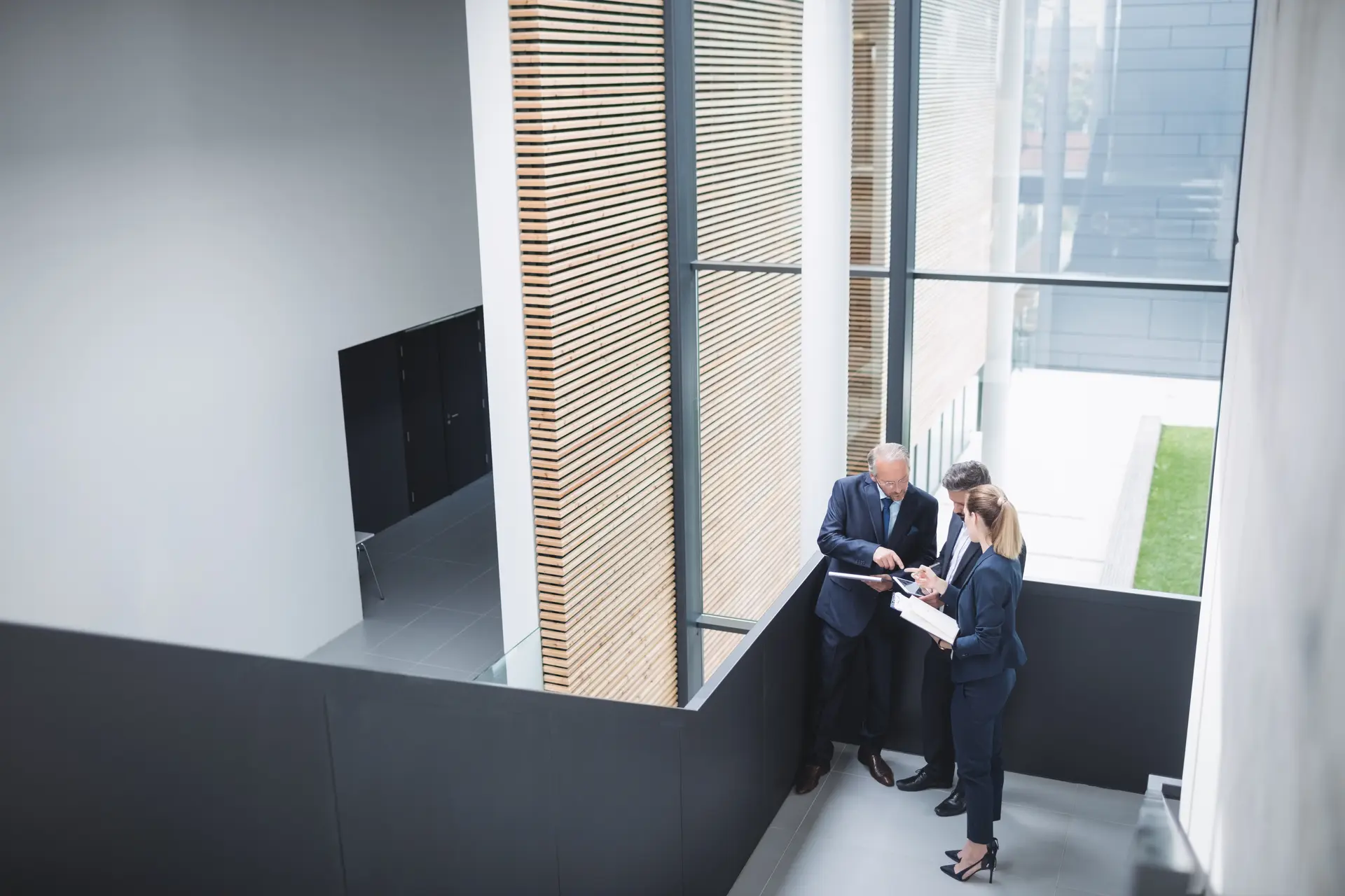 A team discussing business priorities